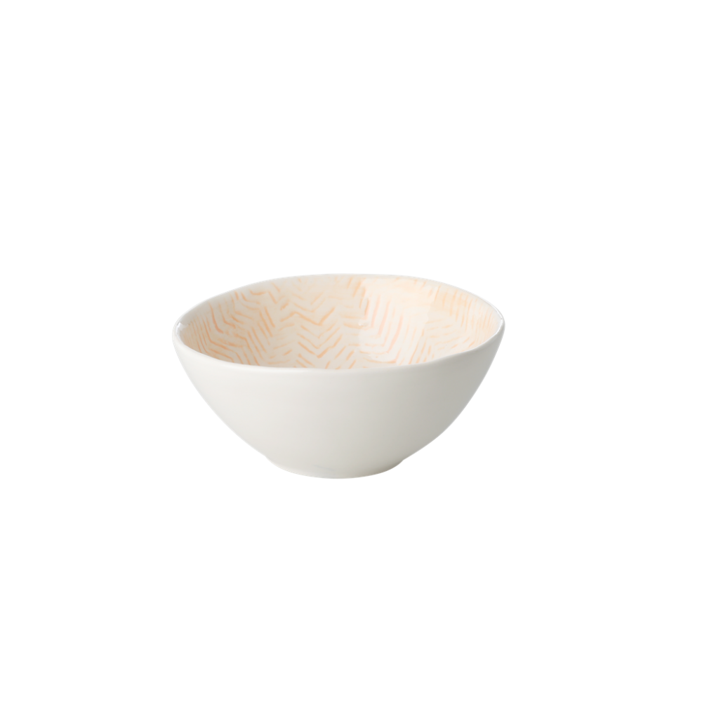 Ceramic Dipping Bowls in assorted Pinks and Orange Rice DK